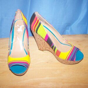 Nine West Colorful Espadrilles Sz 8